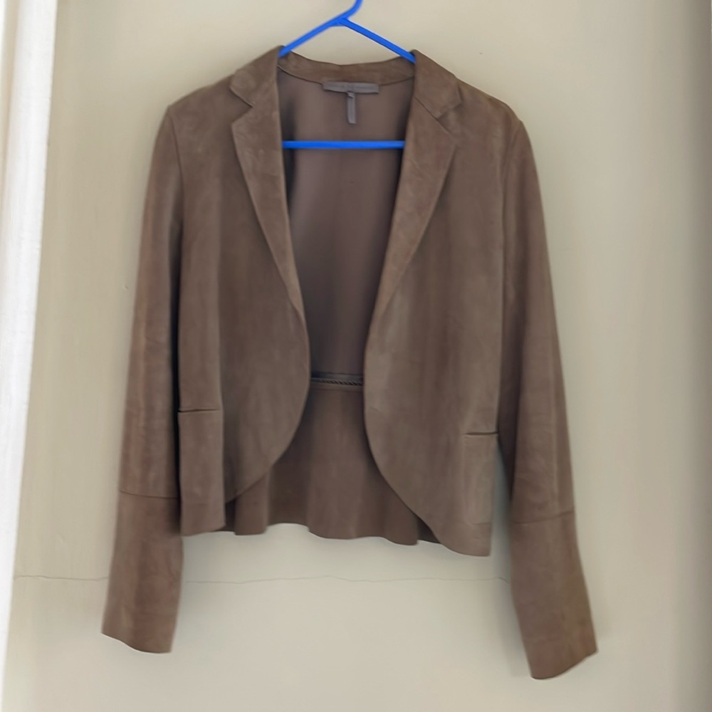 Halston heritage suede blazer